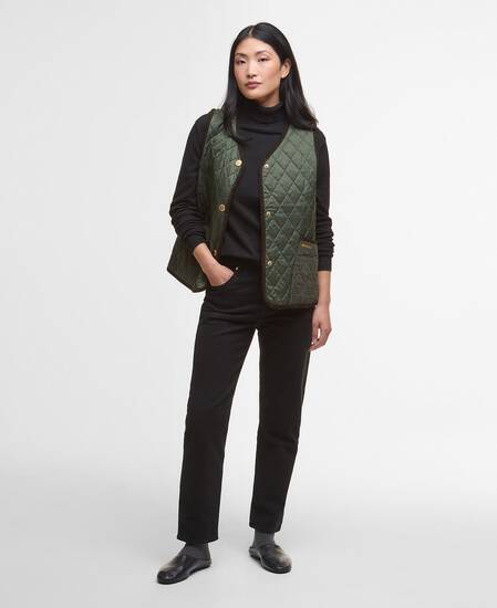 Gilet Enid Olive/Ancient Tartan