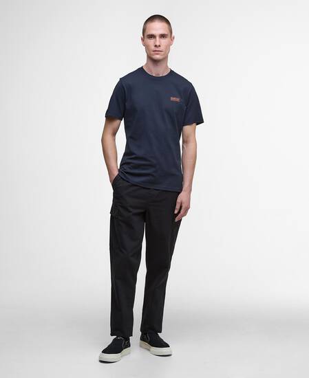 T-shirt con logo piccolo Dark Navy