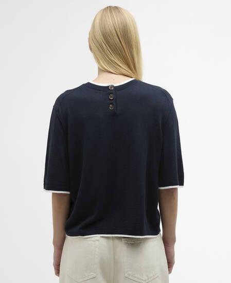 T-Shirt Verona Knitted Dark Navy/Cloud