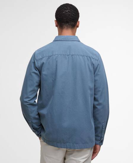 Washed Cotton Overshirt Bluestone