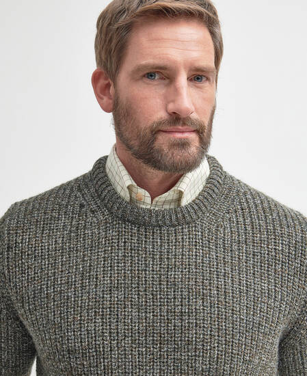 New Tyne Crew Neck Jumper Derby Tweed