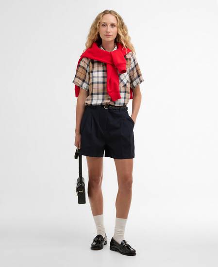 Fern Short-Sleeved Tartan Shirt Hessian Tartan