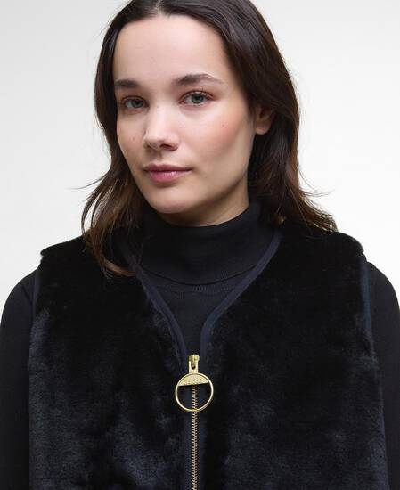 Karin Faux-Fur Gilet Black Fur Karin Faux-Fur Gilet Black Fur
