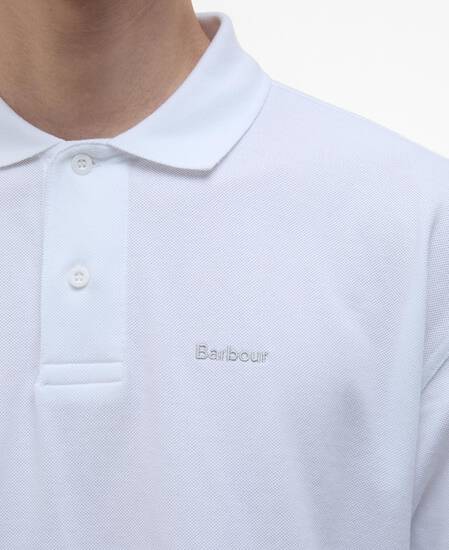 Hexham Oversized Polo Shirt Classic White