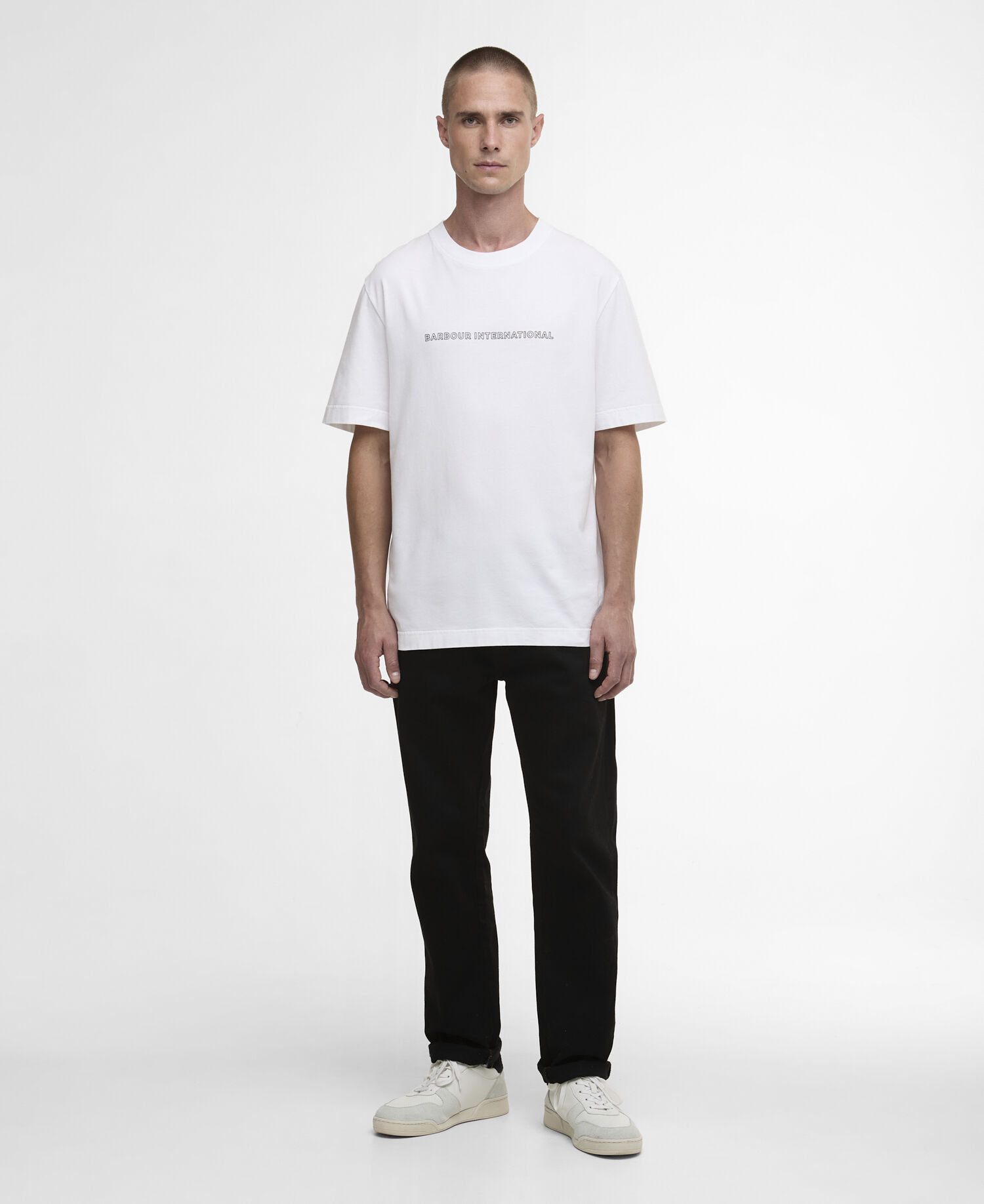 Outline Motor Graphic T-Shirt White