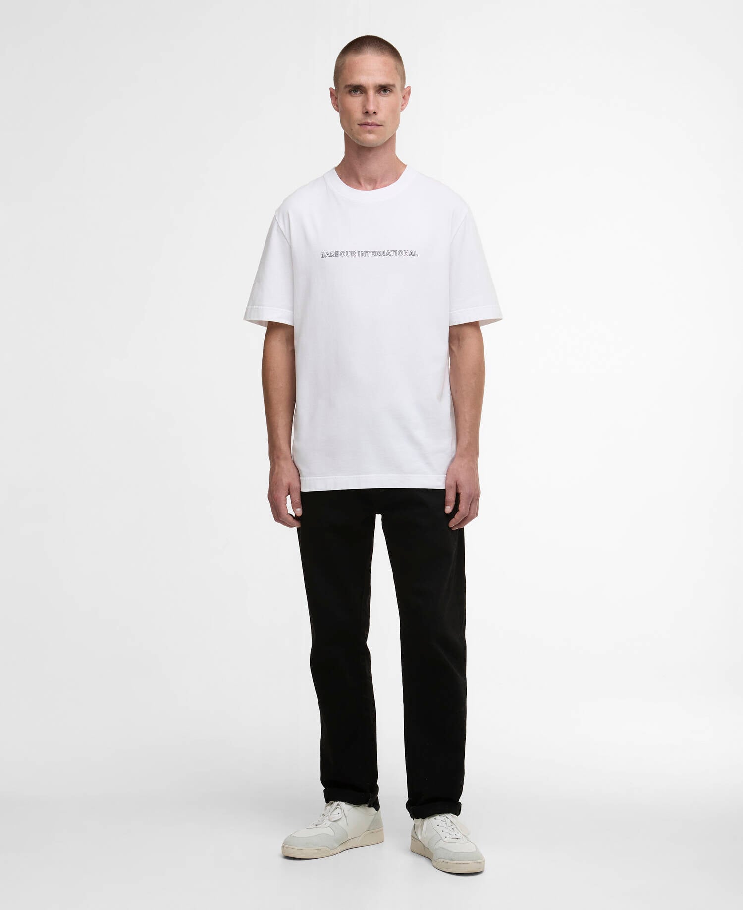 Outline Motor Graphic T-Shirt White image number 1