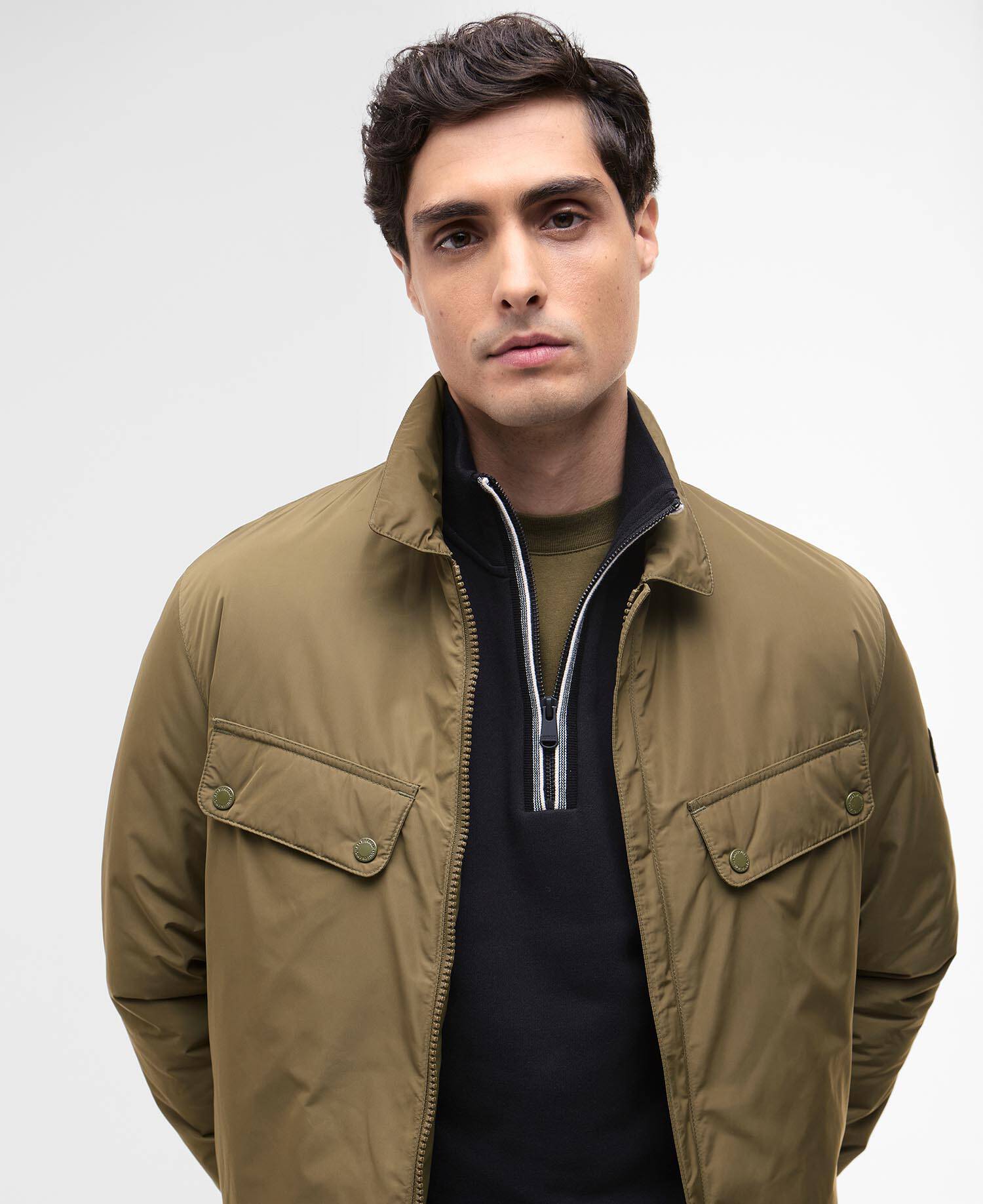 Padded Ariel Shirt Jacket Light Sage image number 3