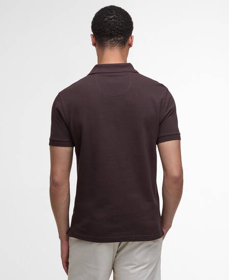 Tartan Pique Polo Shirt Dark Oak Tartan Pique Polo Shirt Dark Oak