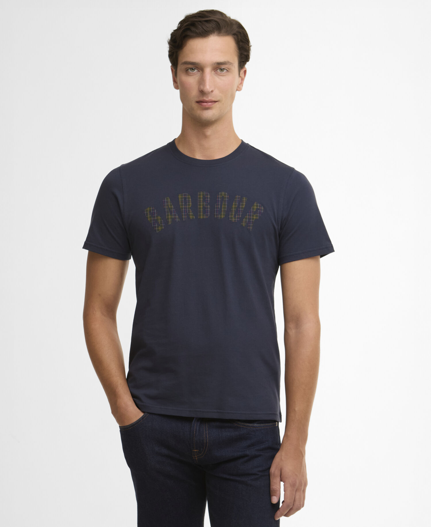 Berwick Tartan T-Shirt Navy
