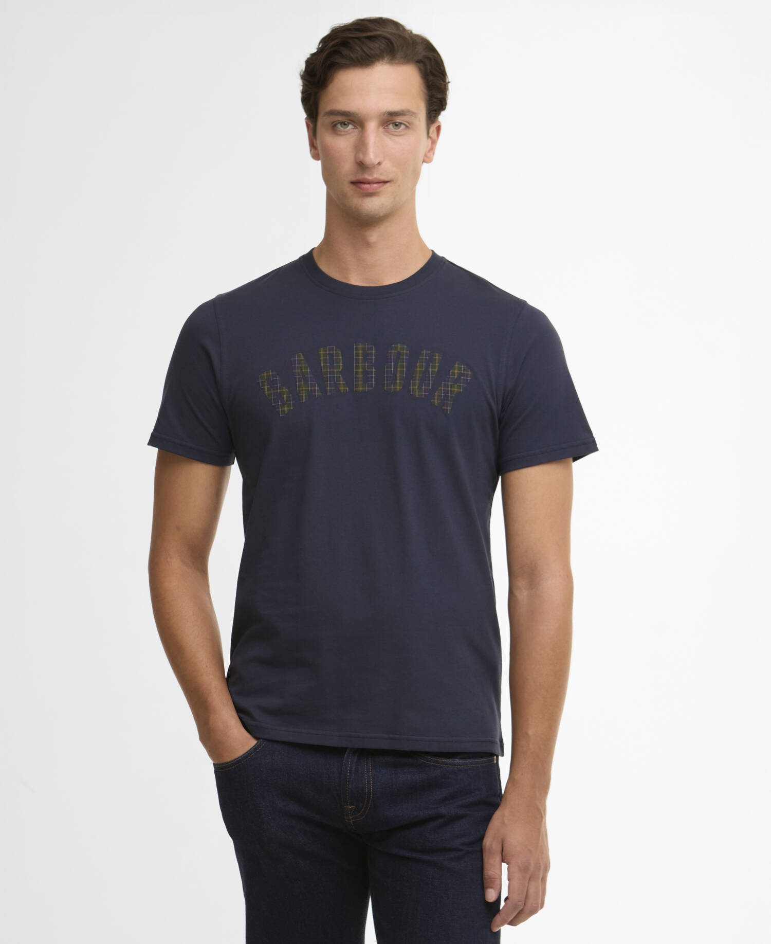 Berwick Tartan T-Shirt Navy image number 0