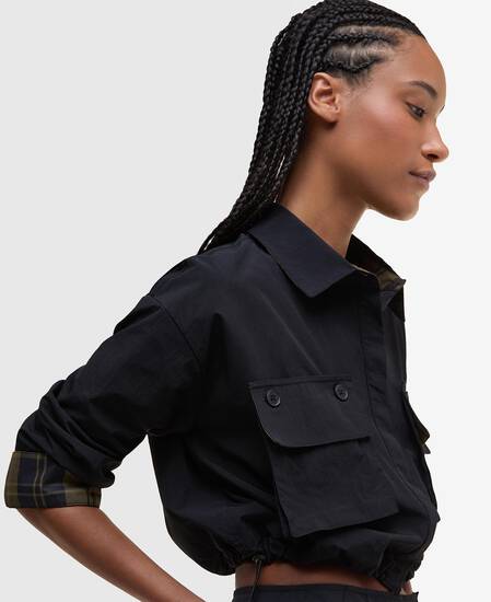 Hemd Klara Cropped Black