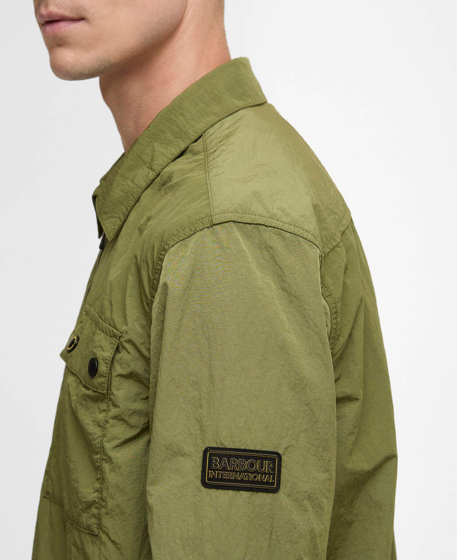 Inline Overshirt Cable Olive image number 3