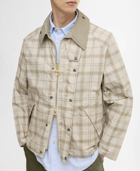Transport Tartan Casual Jacket Mist Tartan Print
