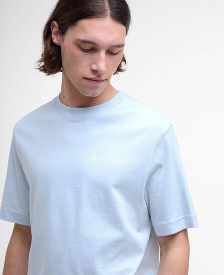 Moonwell T-Shirt Bleached Blue Moonwell T-Shirt Bleached Blue