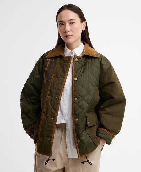 Barbour x Feng Chen Wang Fendale Quilted Jacket Olive