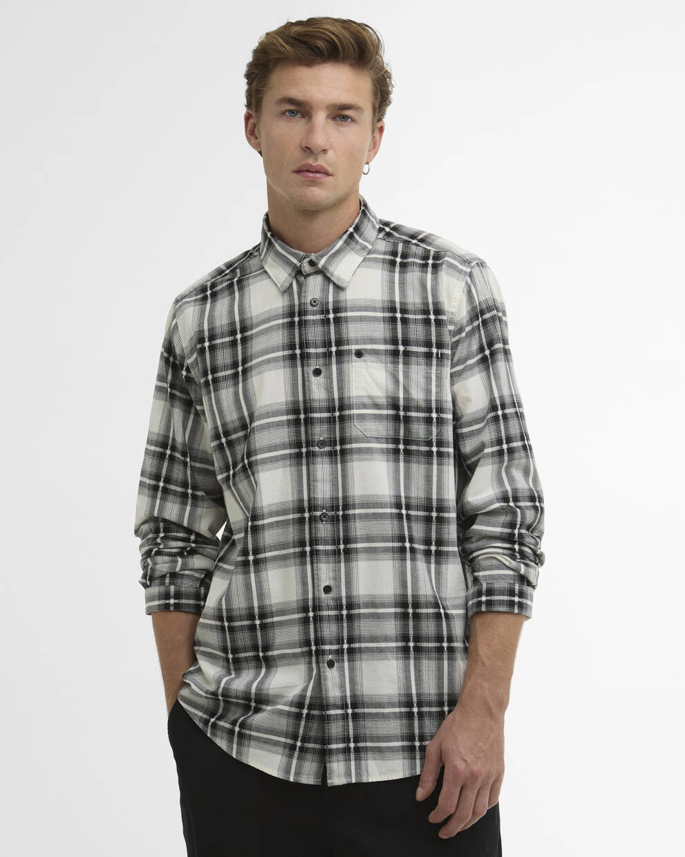 Camicia a quadri Keeran a maniche lunghe