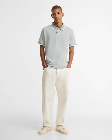 Barnard Short-Sleeved Polo Shirt Dusty Slate