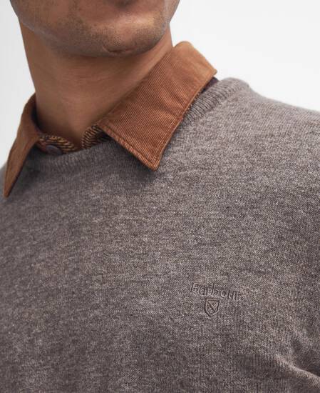 Essential Crew Neck Jumper Dark Stone
