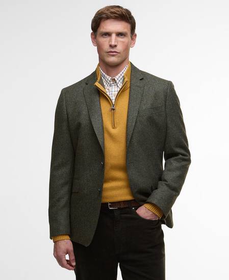 Blazer Godfrey Moons Shetland Olive Blazer Godfrey Moons Shetland Olive