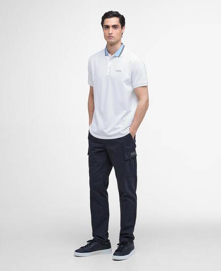 Bruce Tipped Polo Shirt White