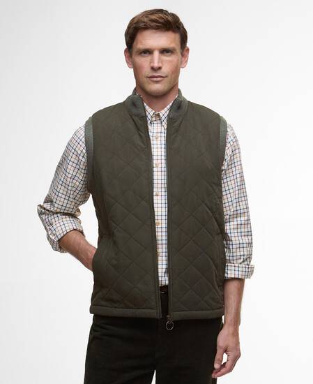 Shoveler Knitted Gilet Olive Shoveler Knitted Gilet Olive