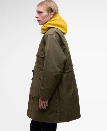 Barbour x Kaptain Sunshine Freizeitjacke Oversized Bedale Khaki Brown