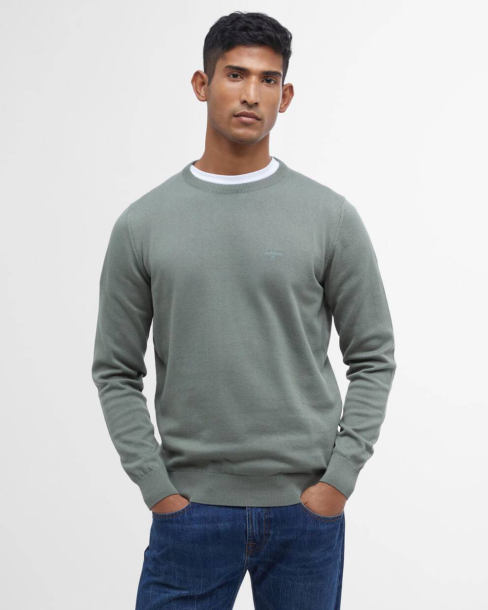 Maglione girocollo in cotone Pima