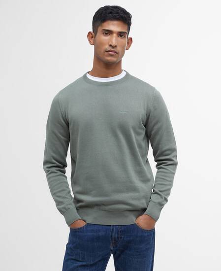 Maglione girocollo in cotone Pima 