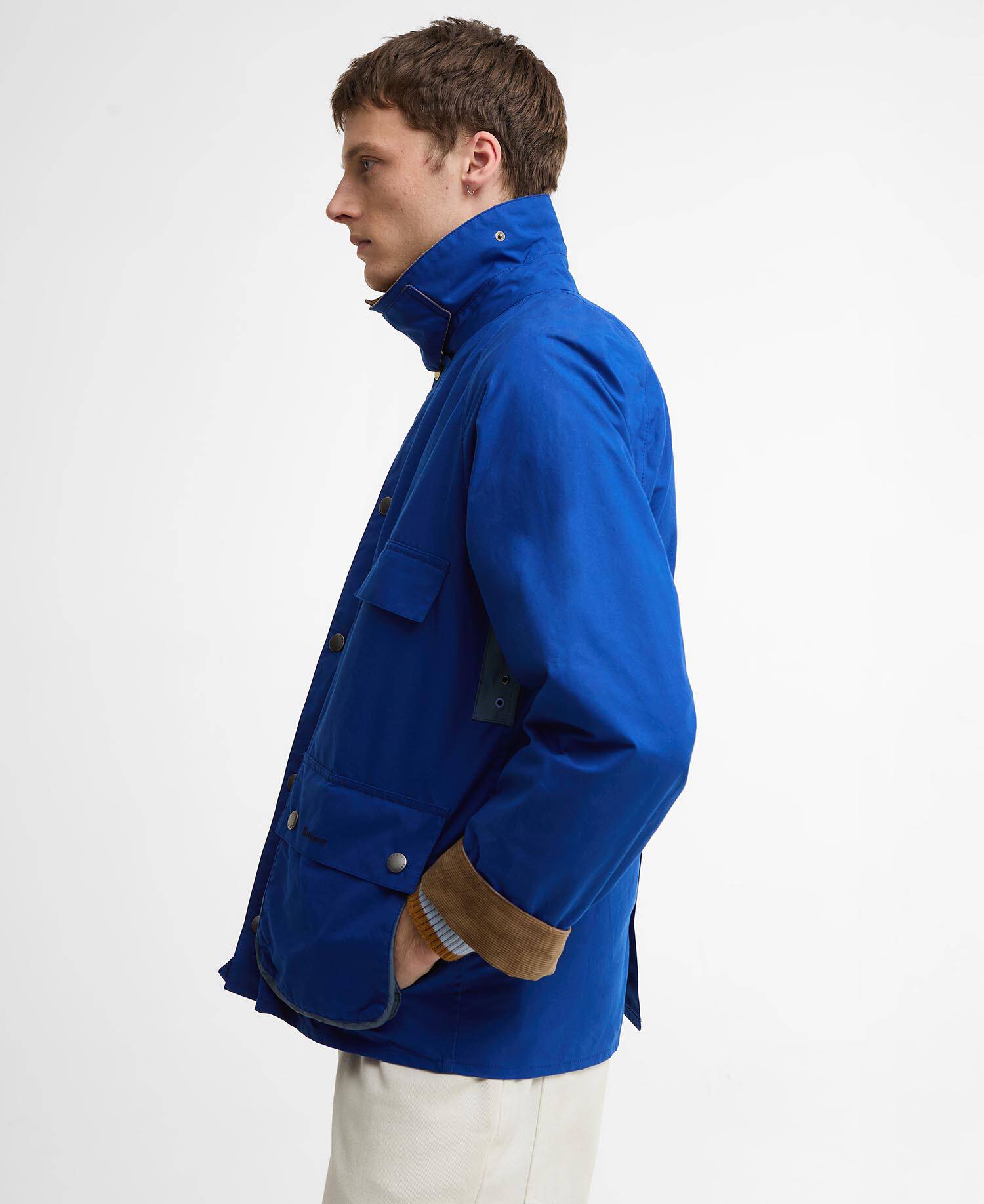 Paul Smith Loves Barbour Sugarlump Bedale Casual Jacket Royal image number 5