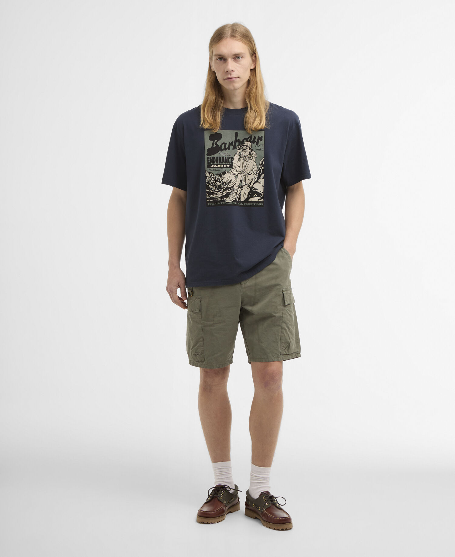 Conditions Oversized Graphic T-Shirt Navy