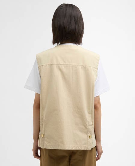 Gwen Gilet Pale Khaki / Dress