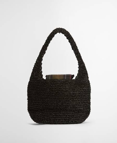 Lily Woven Tote Bag Black