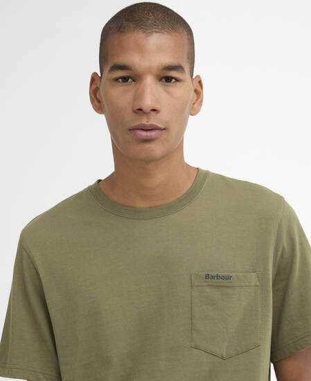 T-Shirt Langdon Pocket Grey Olive