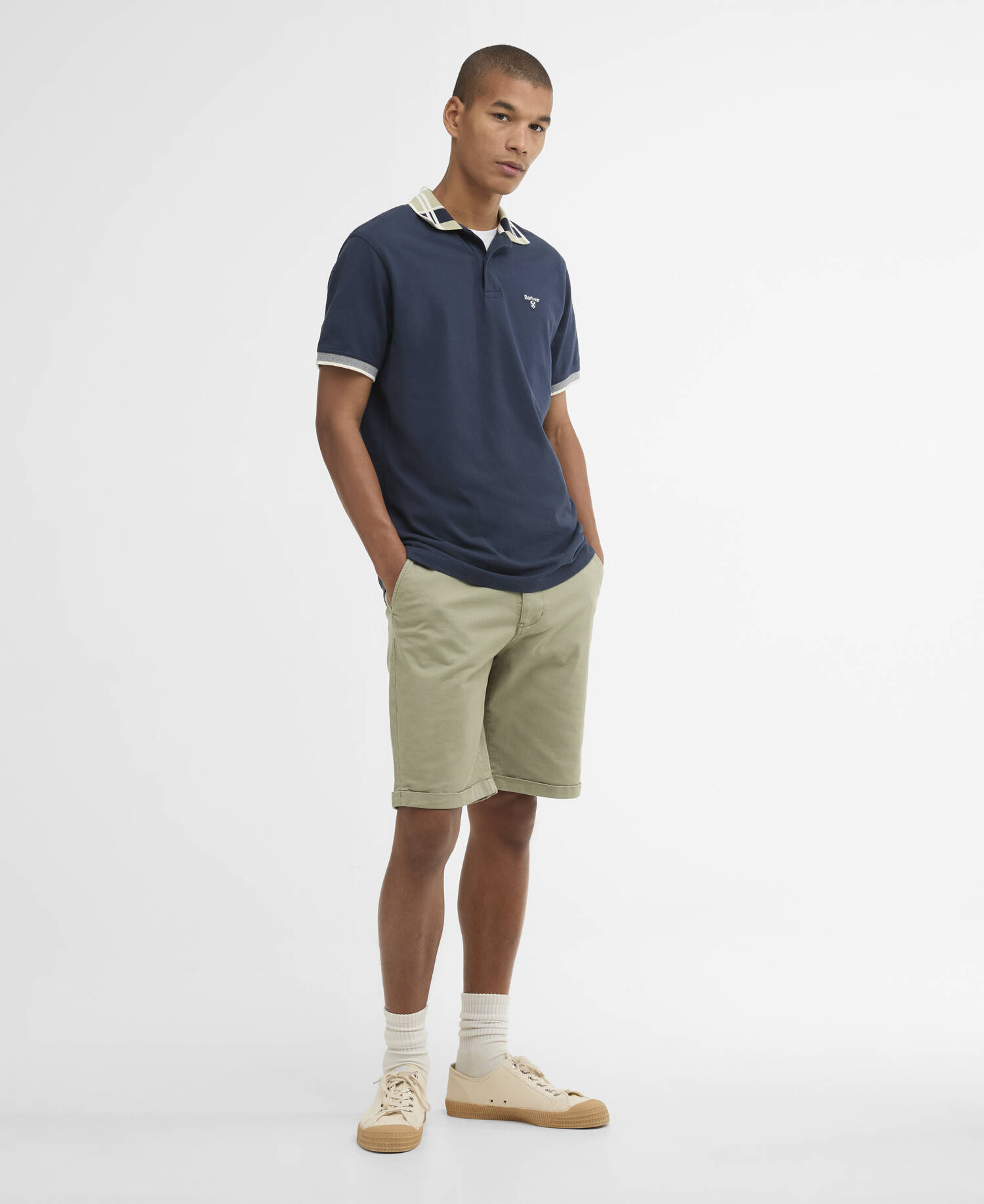 Polo Callington leggermente aderente Navy image number 1