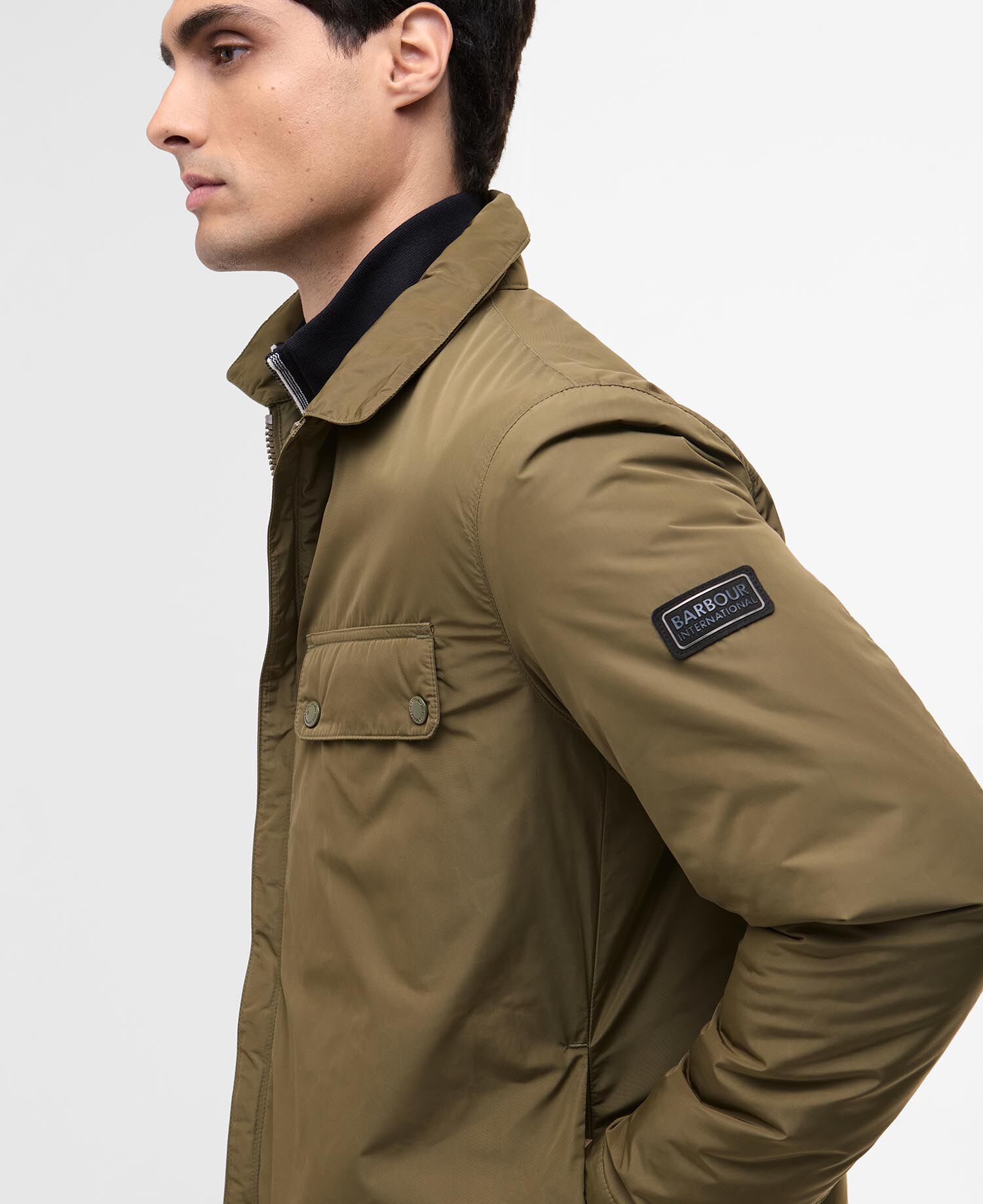 Padded Ariel Shirt Jacket Light Sage