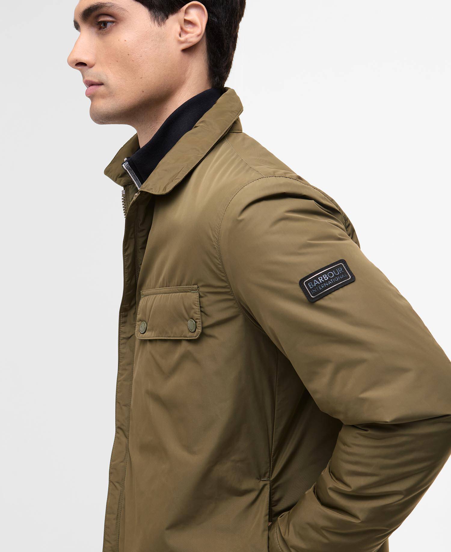 Padded Ariel Shirt Jacket Light Sage image number 5