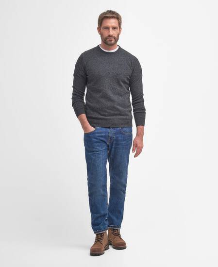 Essential Crew Neck Jumper Charcoal