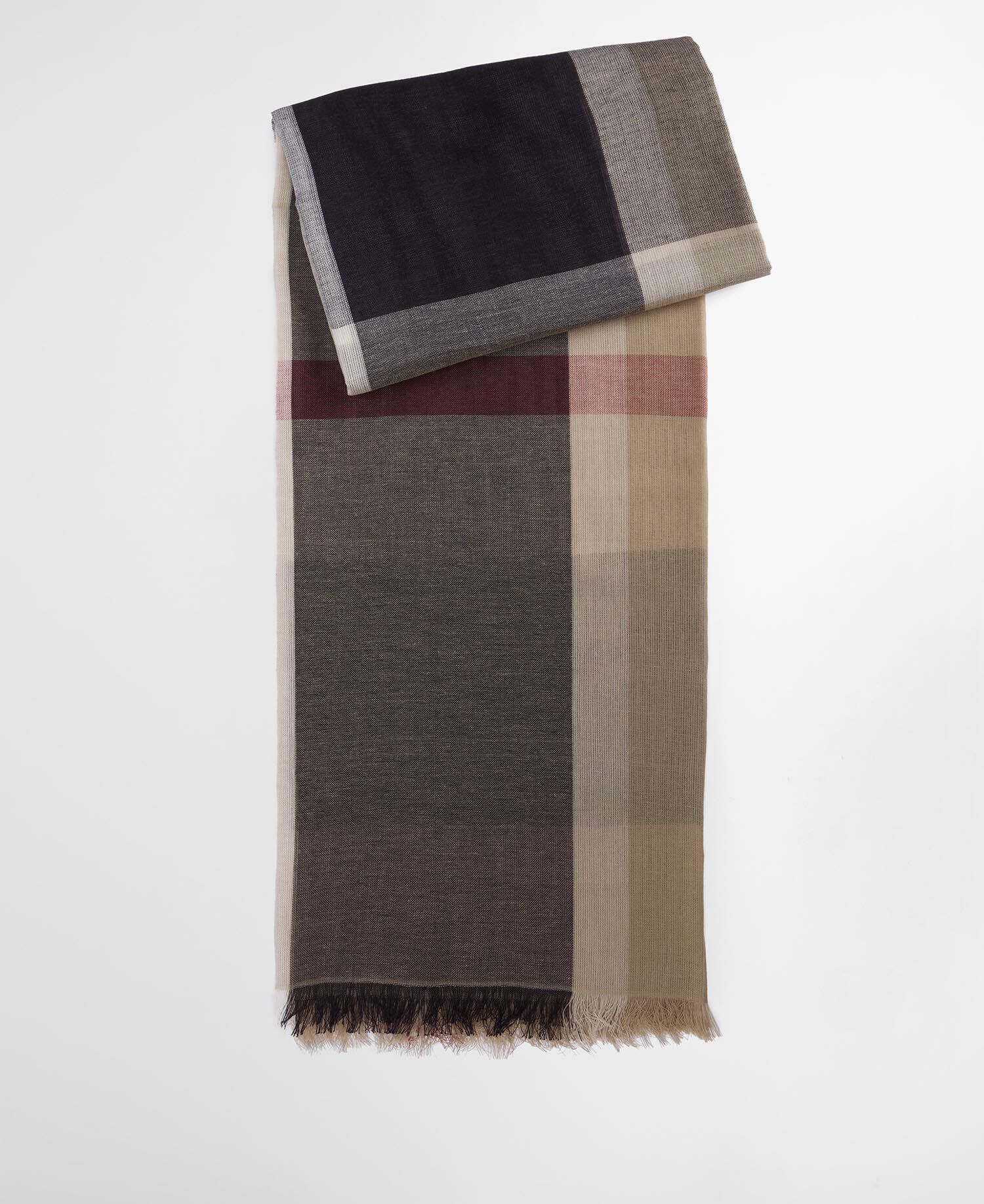Esther Tartan Scarf Rosewood Tartan