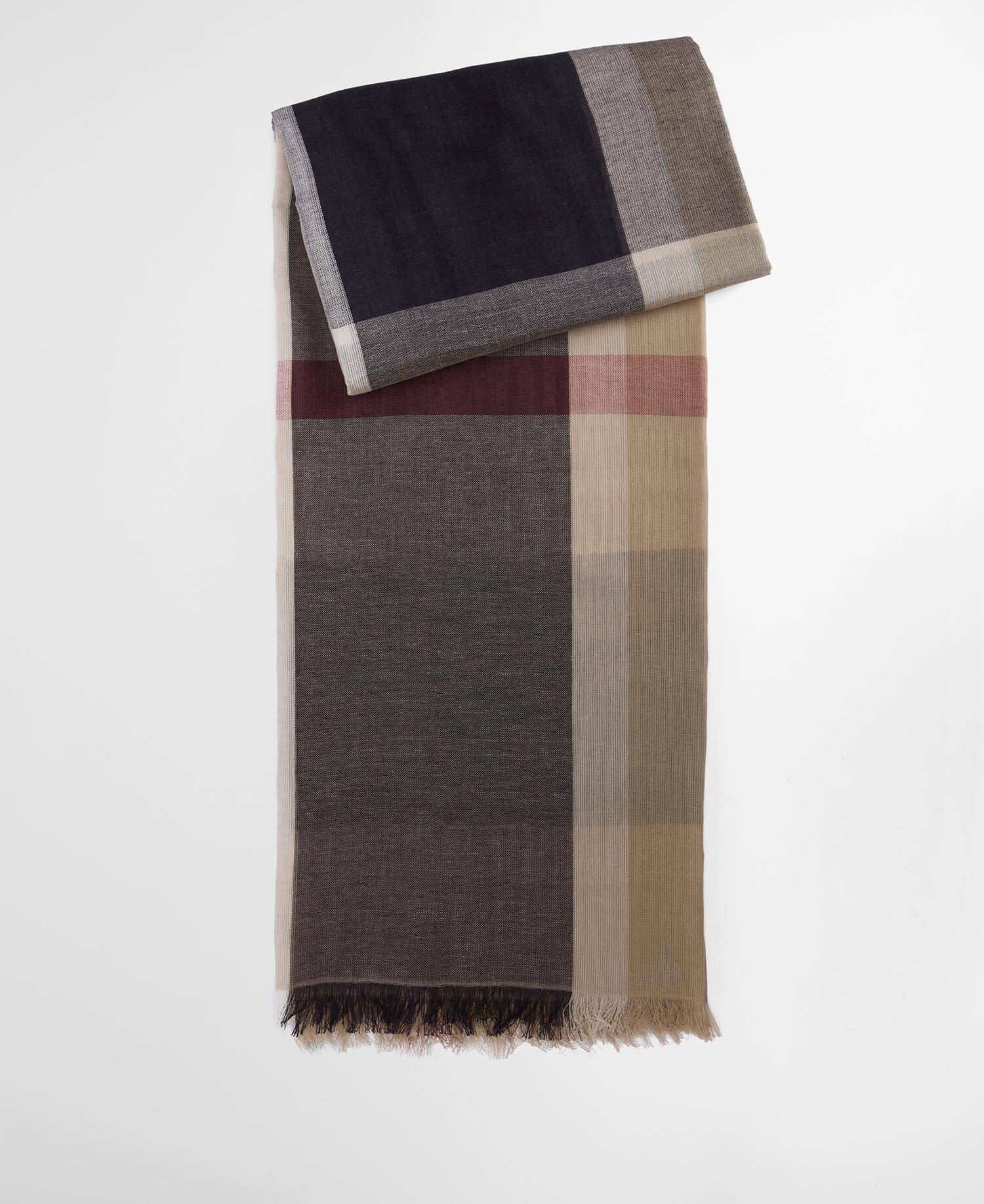 Esther Tartan Scarf Rosewood Tartan image number 0