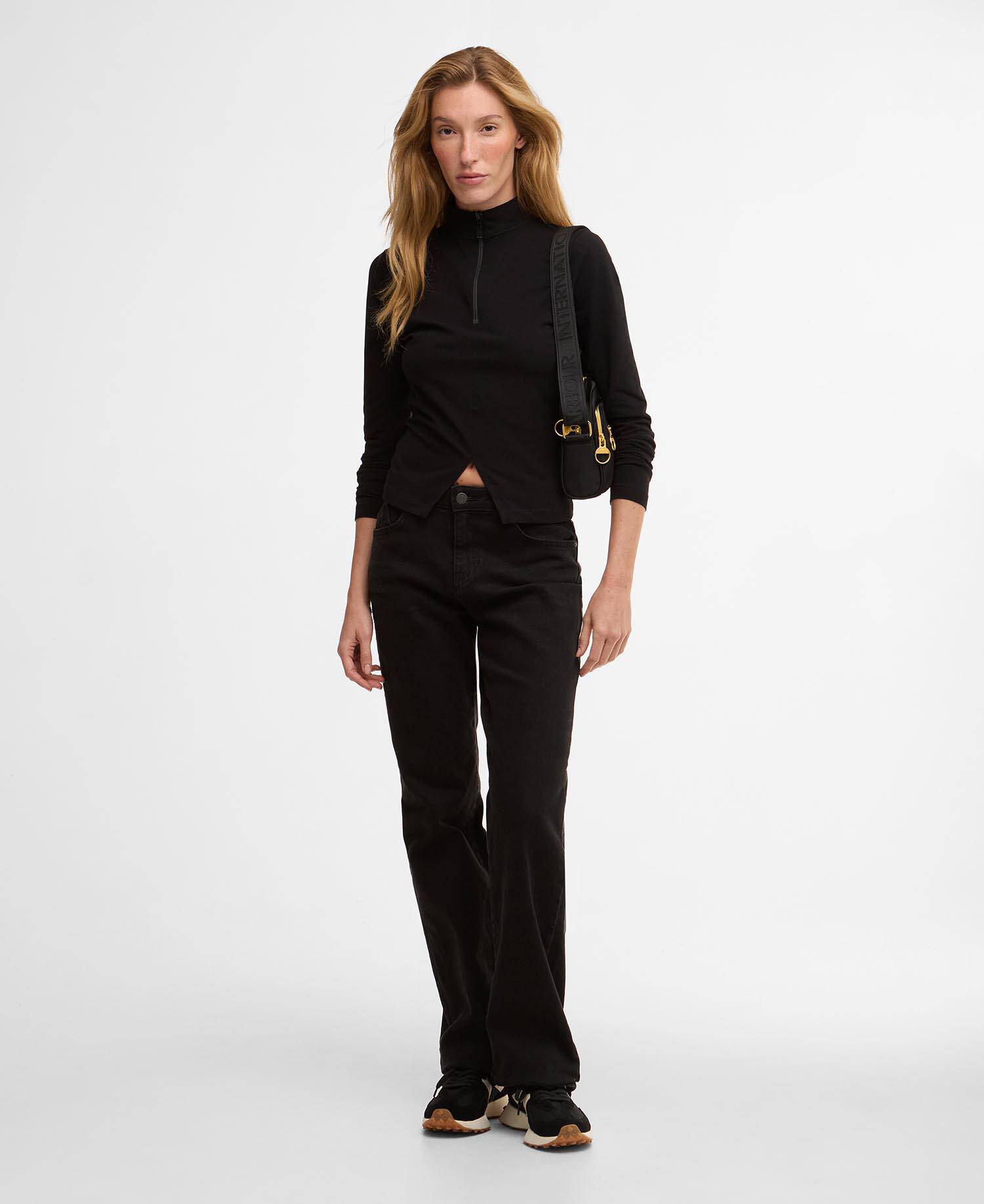 Top Dallas con zip corta Black image number 1