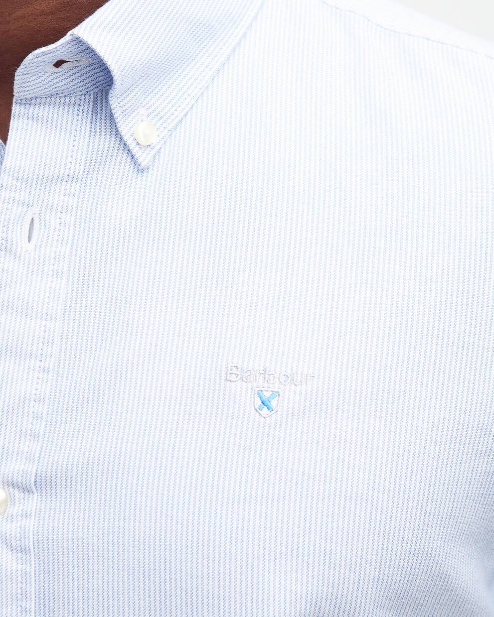 Striped Oxford Tailored Short-Sleeved Shirt