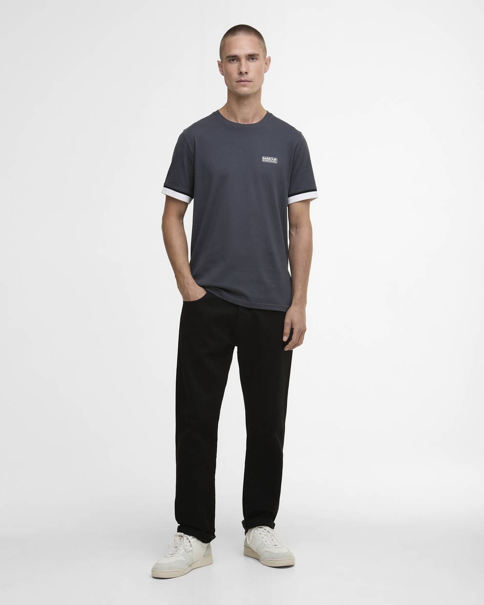 Deep Cuff Evan Tipped T-Shirt