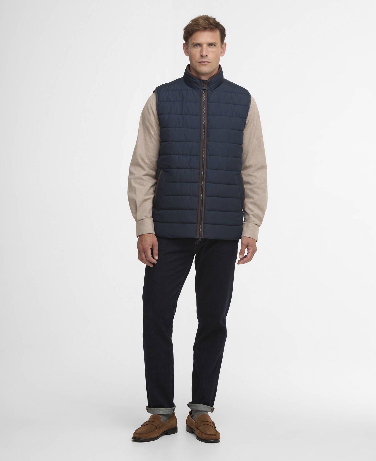 Broughton Quilted Gilet Navy image number 1