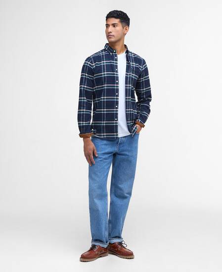 Ronan Tailored Long-Sleeved Shirt Inky Blue Ronan Tailored Long-Sleeved Shirt Inky Blue