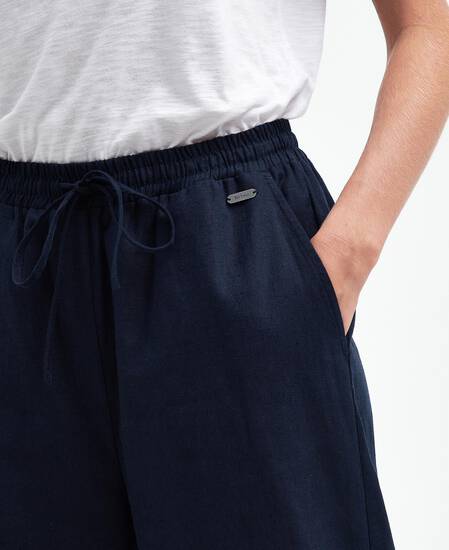 Christie Wide-Leg Trousers Classic Navy