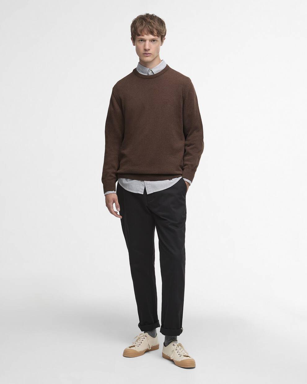 Maglione girocollo in cotone Pima