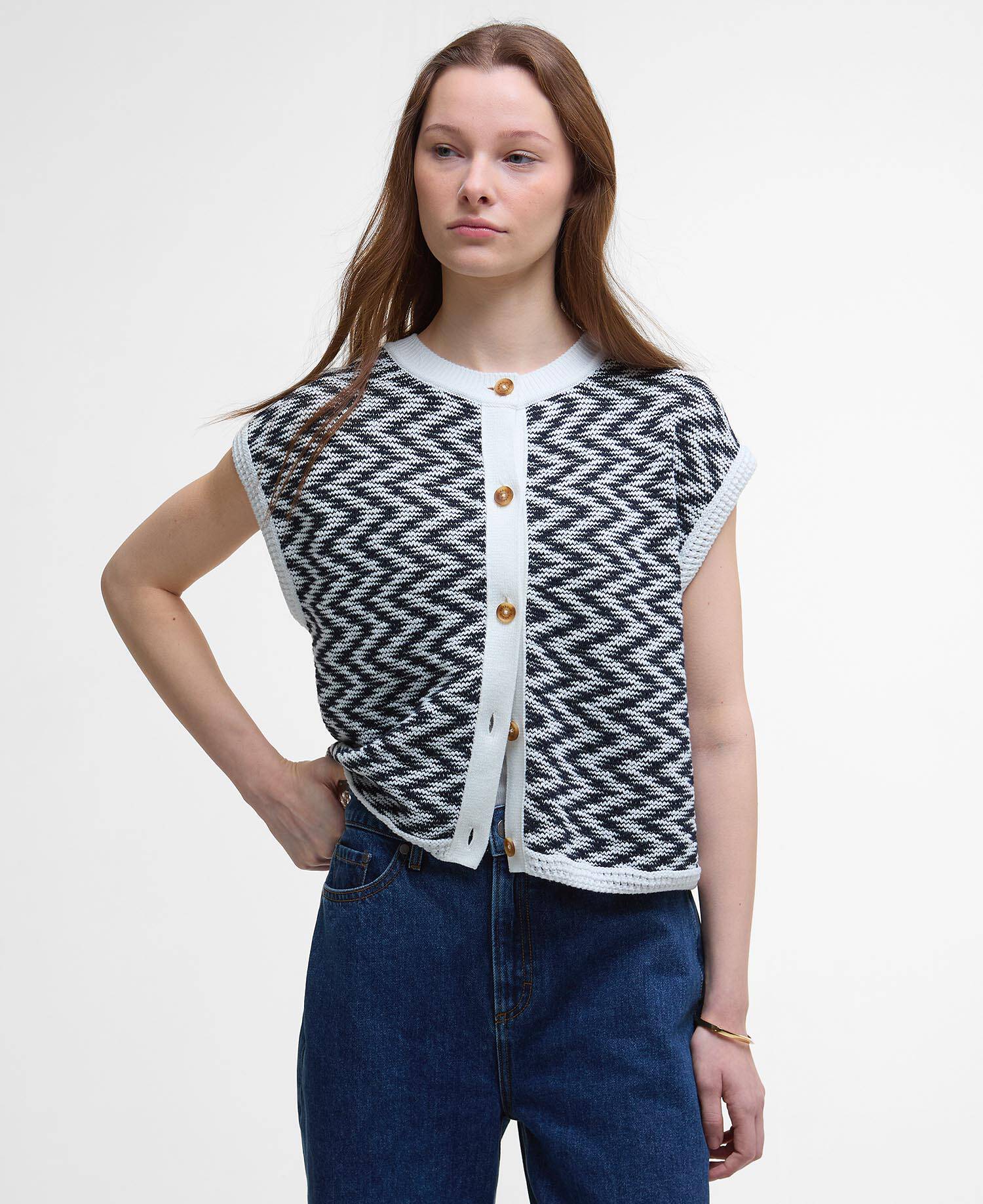 Olivia Button-Up Sweater Vest image number 0