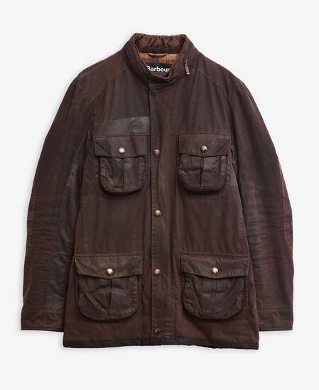 Barbour Re-Loved Corbridge Waxed Jacket - Size XL Rustic