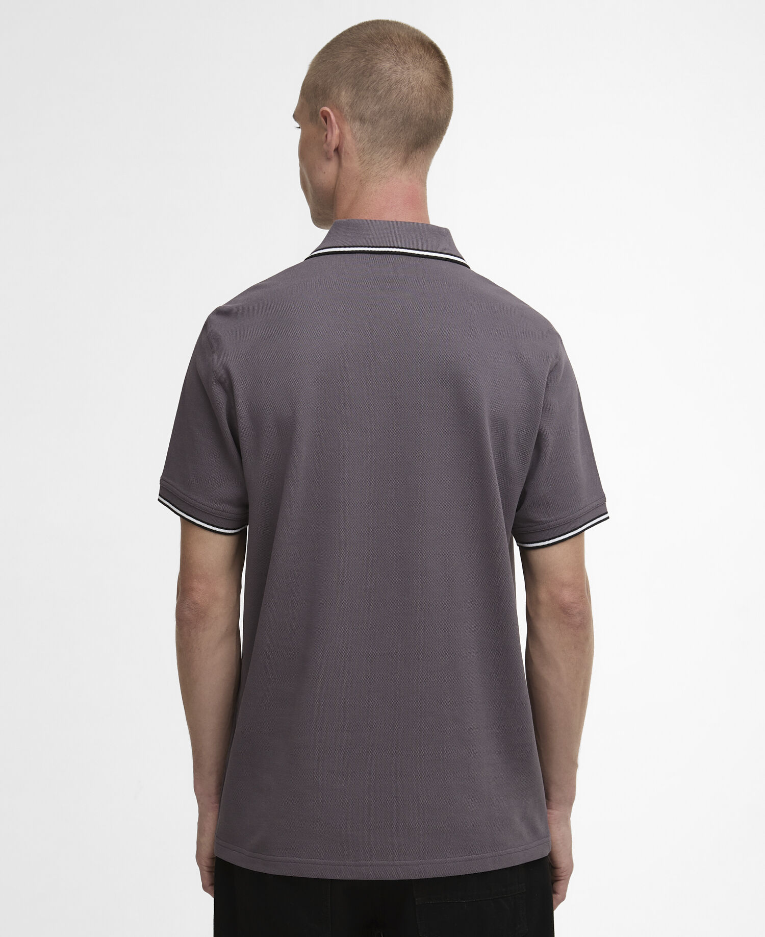 Evan Short-Sleeved Polo Shirt Aluminium