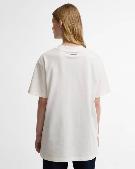 Barbour FARM Rio Wild Flower Oversized Graphic T-Shirt Cream